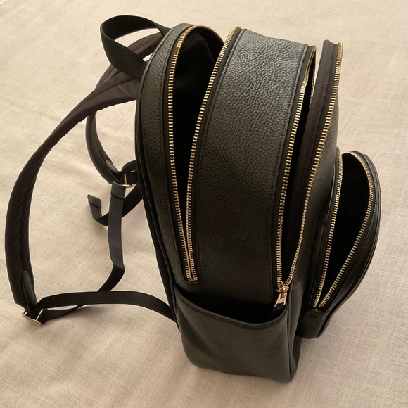 Coach 5666 Medium Court Backpack Black Pebble Leather - Picture 11 of 16